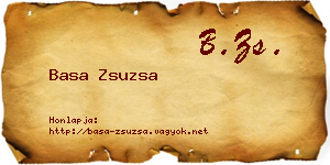 Basa Zsuzsa névjegykártya