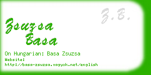 zsuzsa basa business card